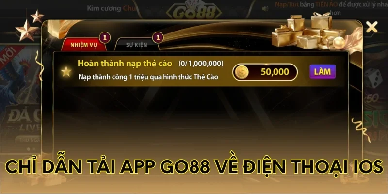Chỉ dẫn tải app Go88 về điện thoại iOS