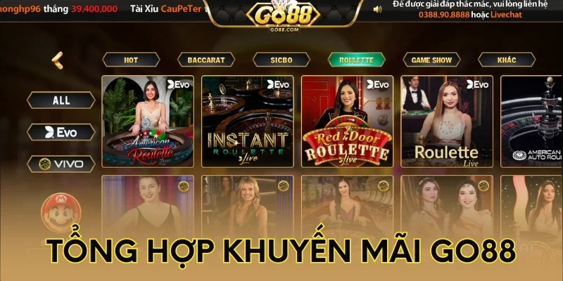 Tổng hợp khuyến mãi Go88